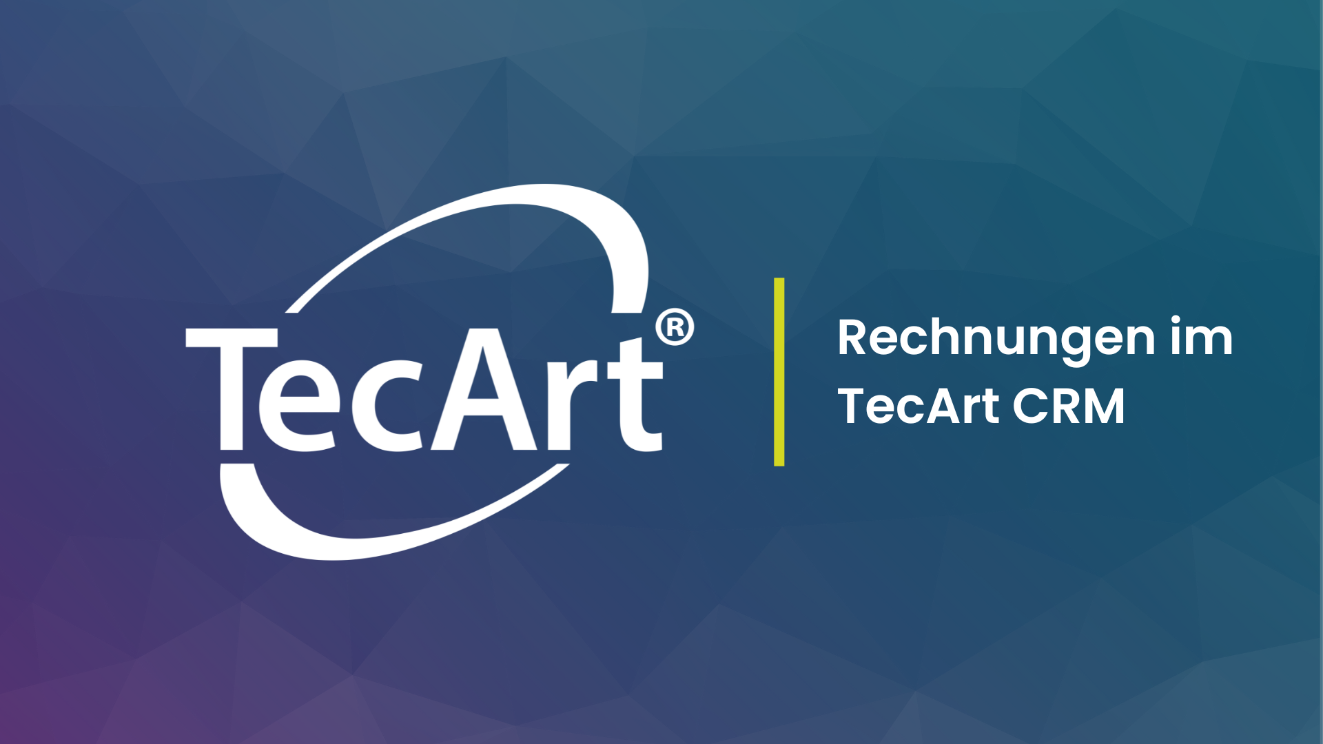 Rechnungen im TecArt CRM